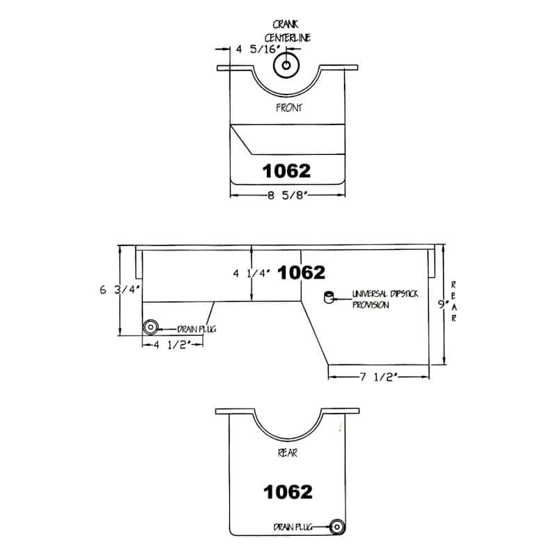 Sbf Windsor Qt Deep Rear Sump Oil Pan For Fox Body