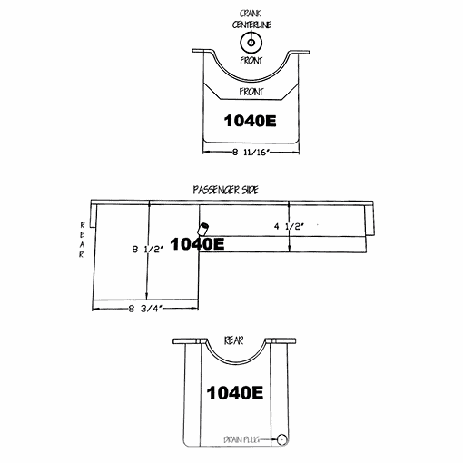 1040E Dimensions